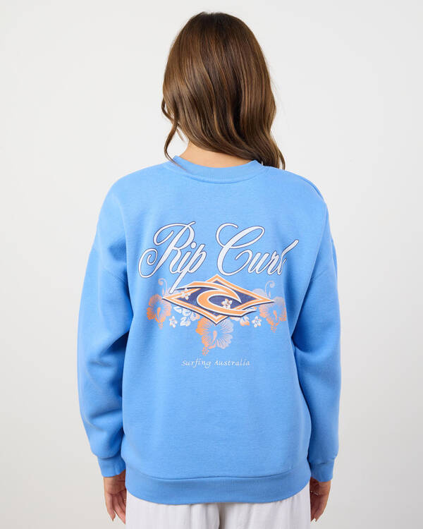 Rip Curl Hibiscus Diamond Heritage Crewneck Sweatshirt for Womens