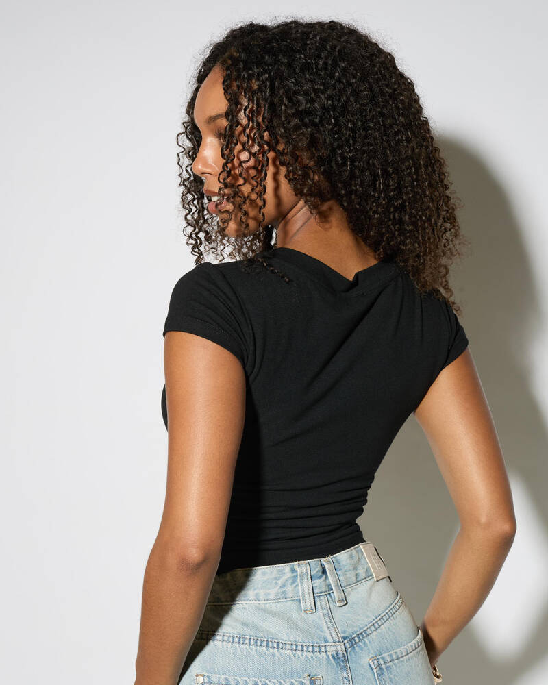 Ava And Ever Indie Basic V Neck Tee for Womens