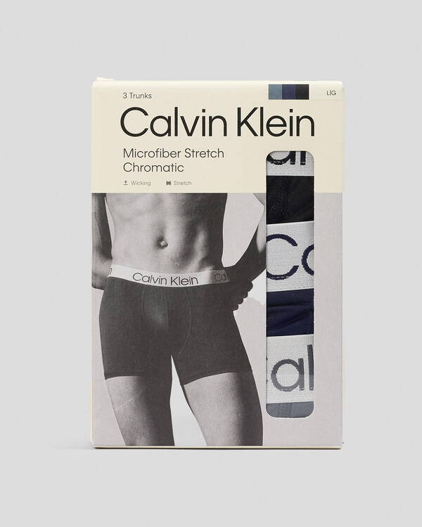 Calvin Klein Chromatic Trunk 3 Pack for Mens