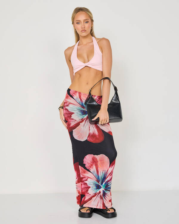 Ava And Ever Super Soft Twist Crop Top for Womens