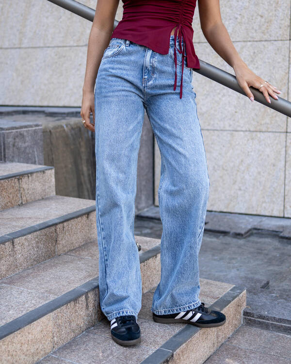 DESU Rocker Straight Leg Jeans for Womens