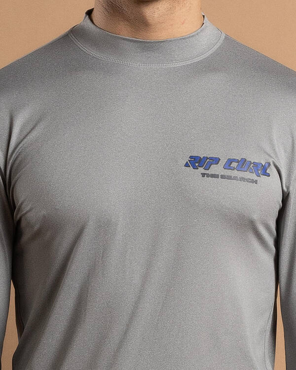 Rip Curl Quest Lockup Long Sleeve Rash Vest for Mens