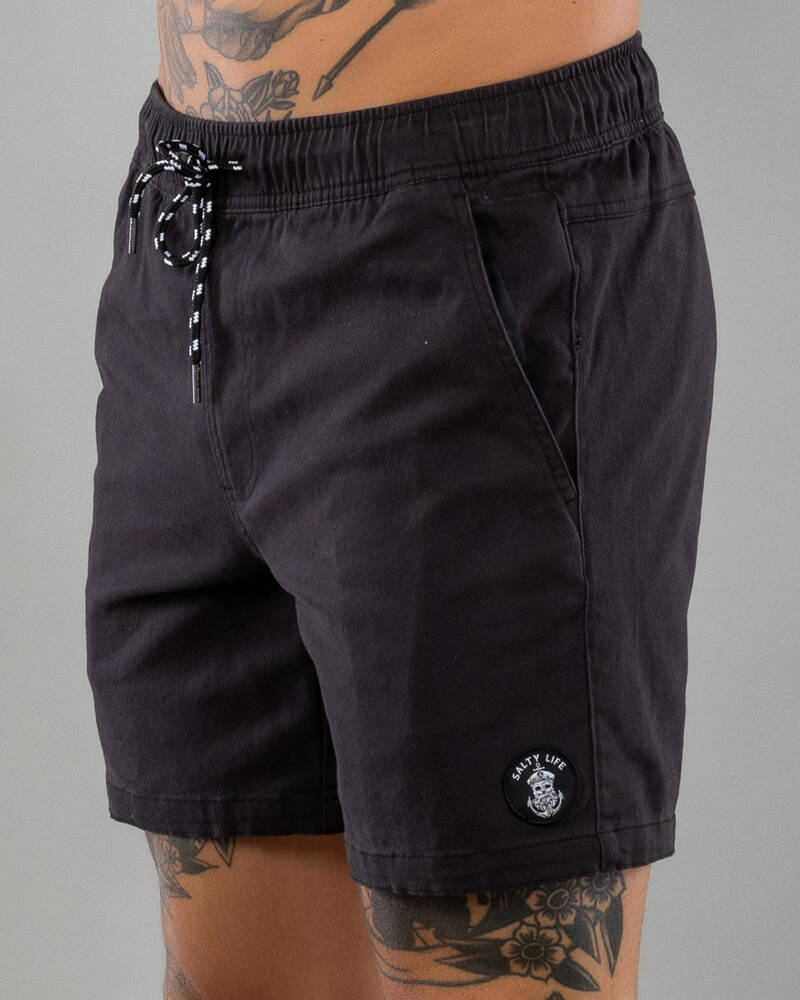 Salty Life Vision Elastic Waist Shorts for Mens