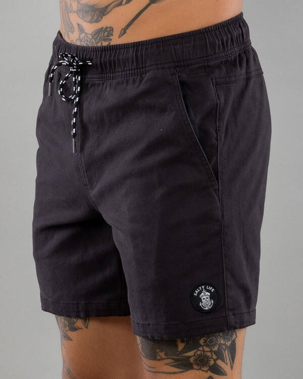Salty Life Vision Elastic Waist Shorts for Mens