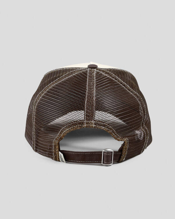 S-Double Mid-Block Curved Peak Trucker Cap for Mens