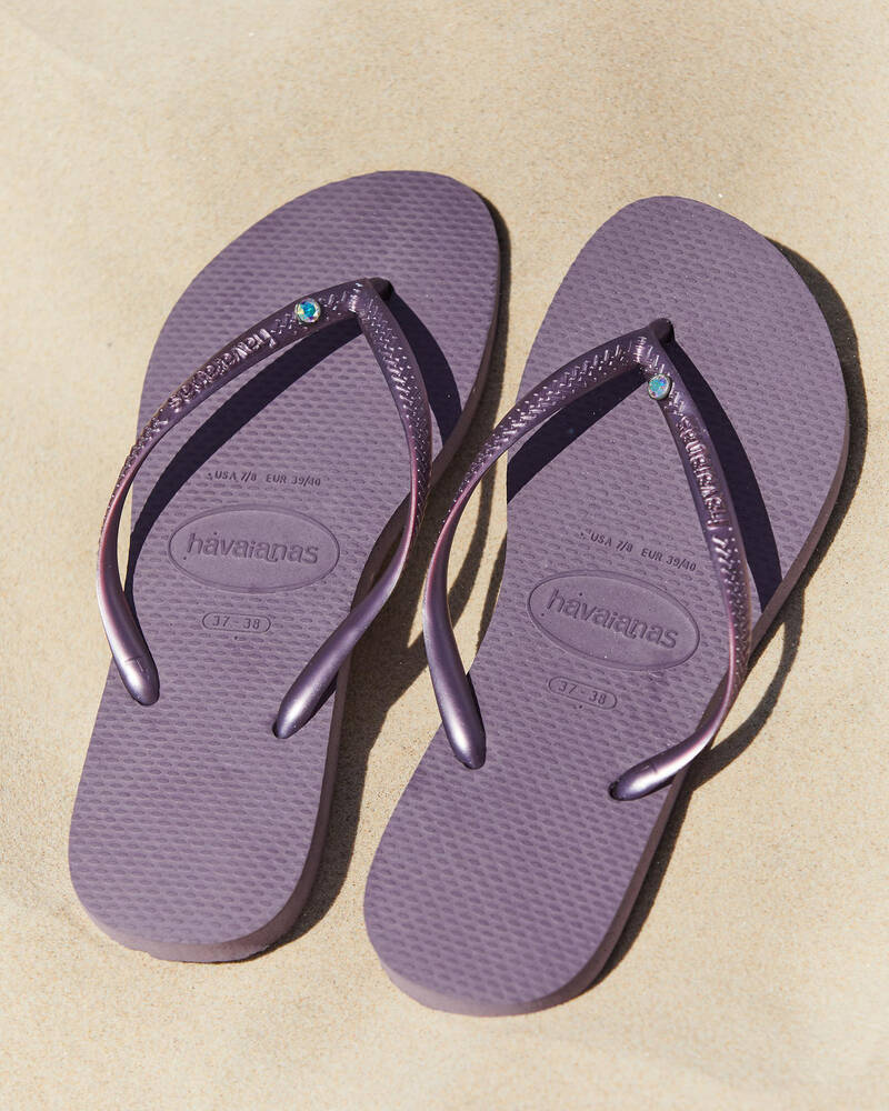 Havaianas Slim Crystal II Thongs for Womens