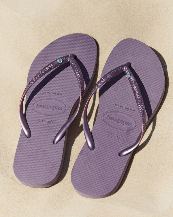Havaianas Slim Crystal II Thongs for Womens