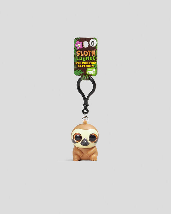 Get It Now Eye Popping Sloth Keyring for Unisex