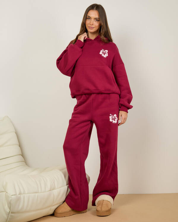 Malibu Lounge Hibiscus Hoodie for Womens