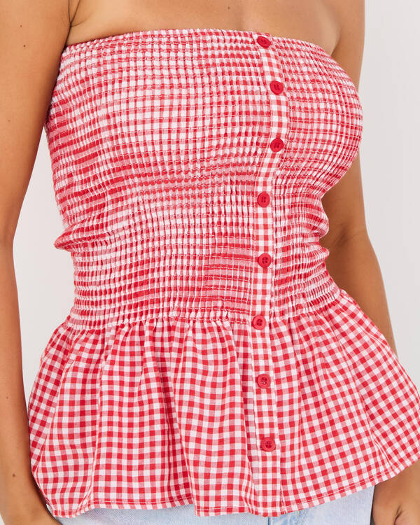 Mooloola Annie Peplum Tube Top for Womens