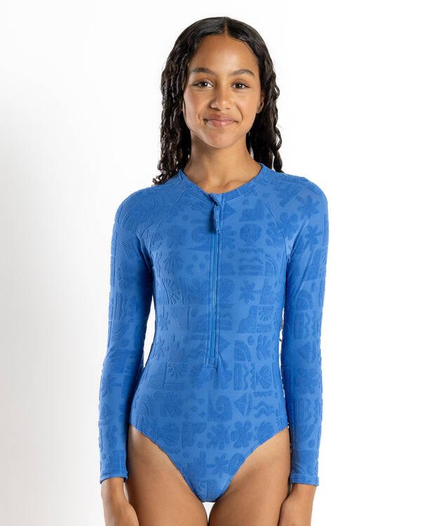 Roxy Girls' Beach Check Long Sleeve Surfsuit for Womens