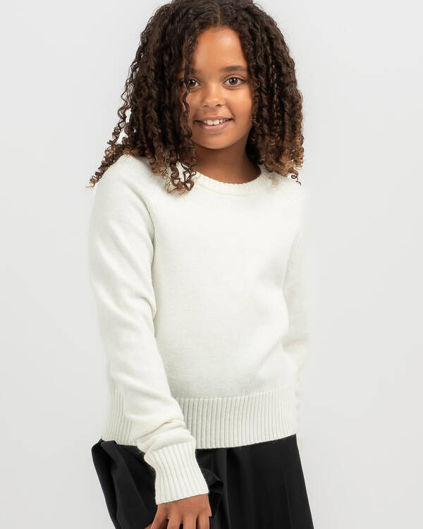 Mooloola Girls' Basic Crew Neck Knit Jumper for Womens