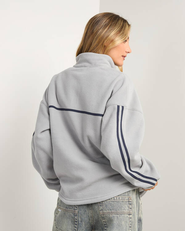 Rusty Bind Me Up Contrast Polar Fleece Sweatshirt for Womens