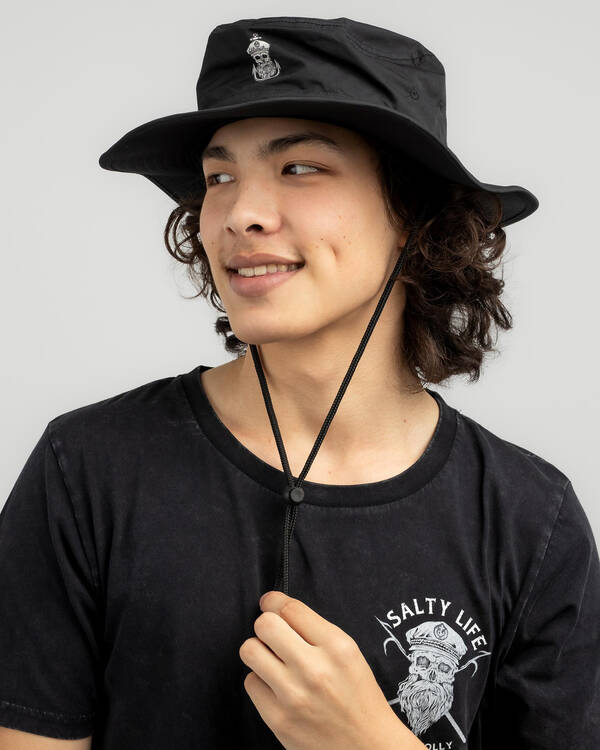 Salty Life Anchors Wide Brim Hat for Mens
