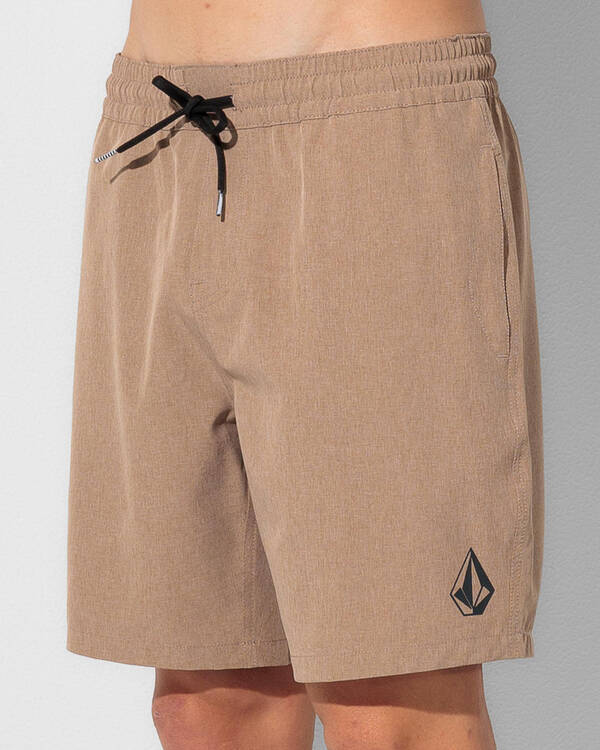 Stones Elastic Waist Hybrid Shorts, 01, hi-res