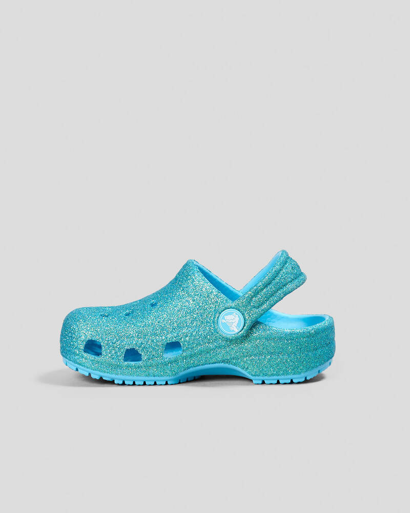 Crocs Toddlers' Classic Glitter Clogs for Unisex