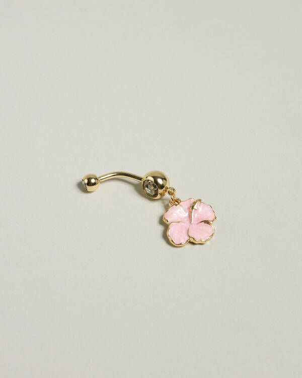 Karyn In LA Litia Hibiscus Belly Ring Pack for Womens