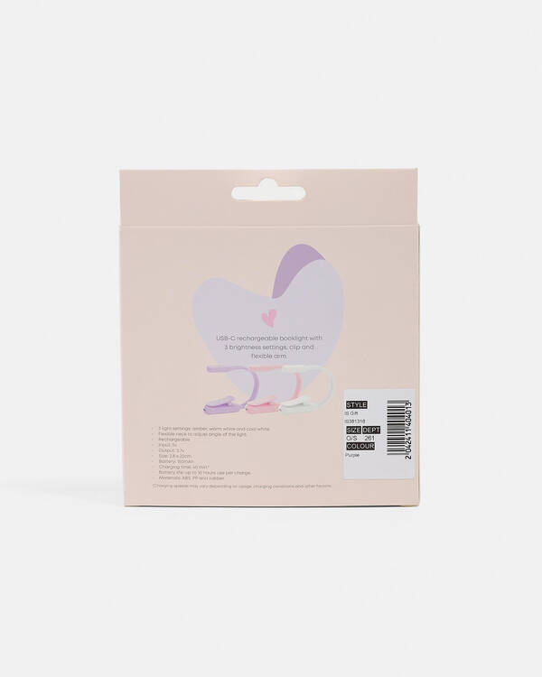 IS Gift Flexi Clip On Rechargeable Book Light for Womens