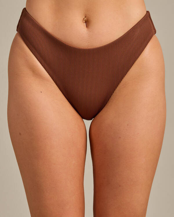 Roxy Rib Roxy Love The Comber Classic Bikini Bottom for Womens