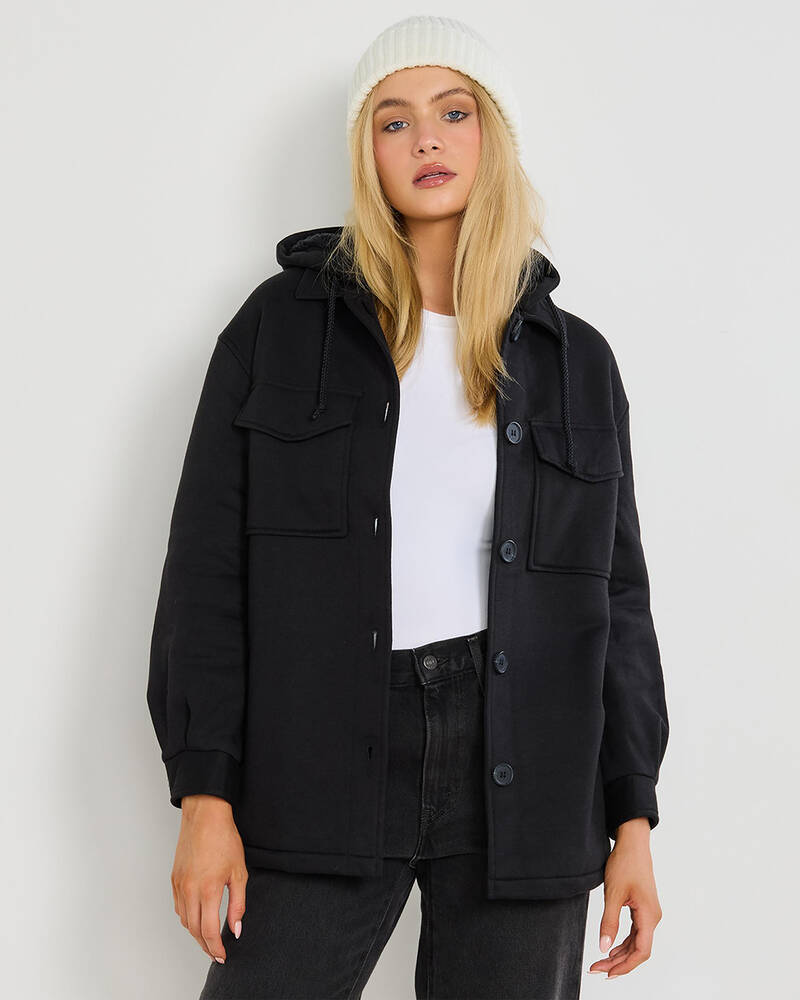 Mooloola Claudia Hooded Shacket for Womens