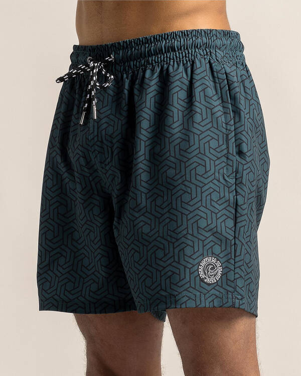Jacks Matrix Elastic Waist Board Shorts for Mens