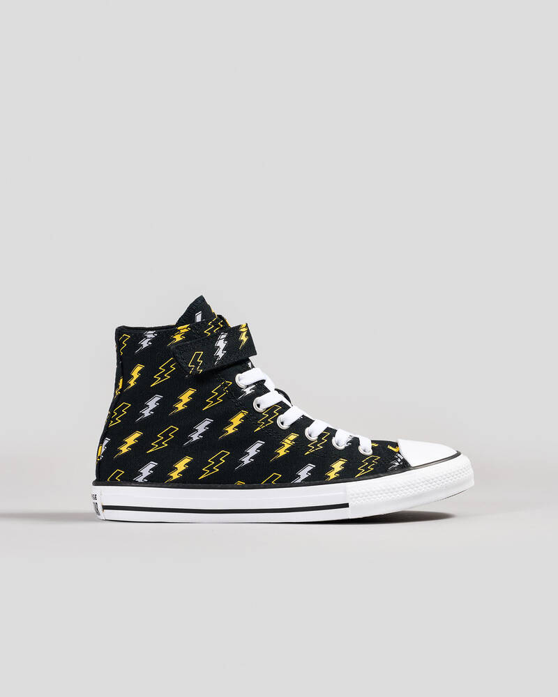 Converse Junior Boys' Chuck Taylor All Star Electric Bolt Easy-On Shoes for Mens