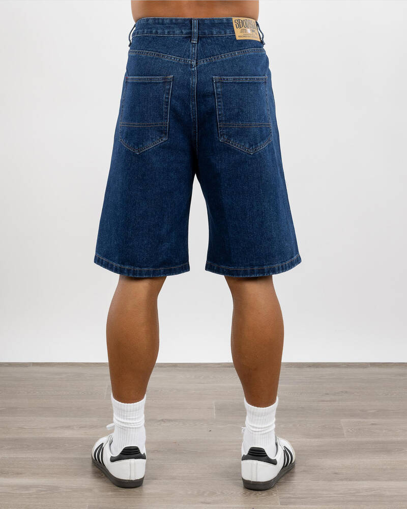 S-Double Denim Standard Shorts for Mens