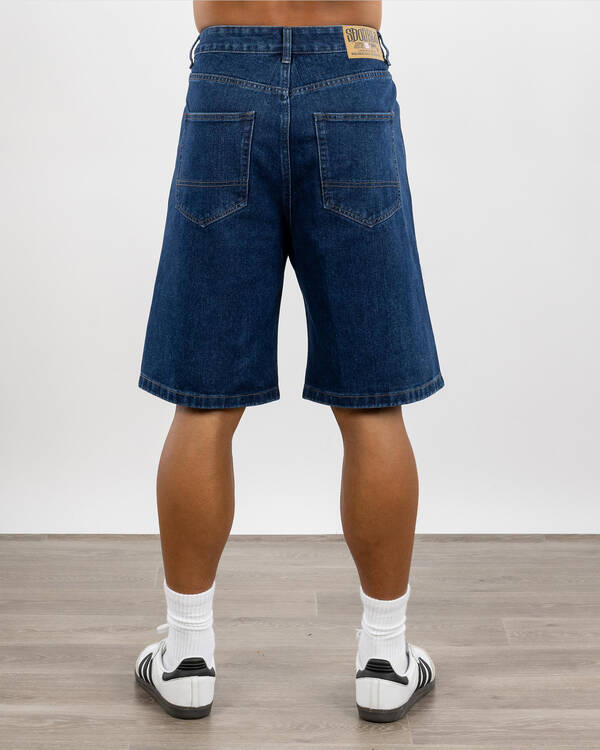 S-Double Denim Standard Shorts for Mens