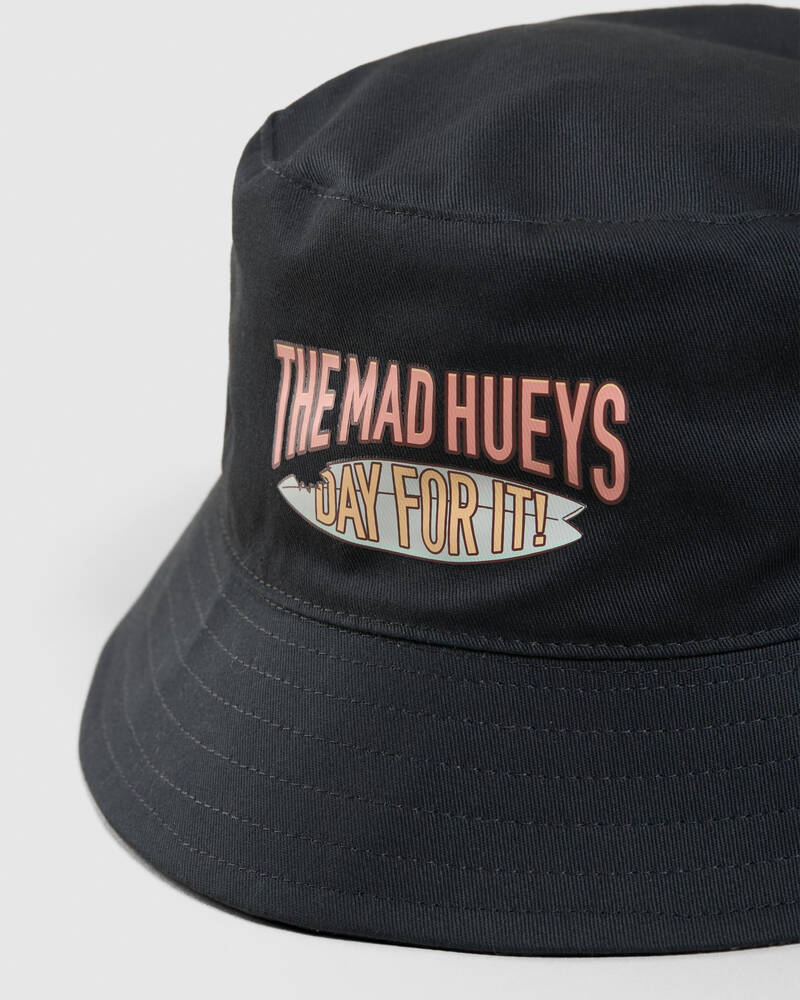 The Mad Hueys Day For It Froggies Reversible Bucket Hat for Mens