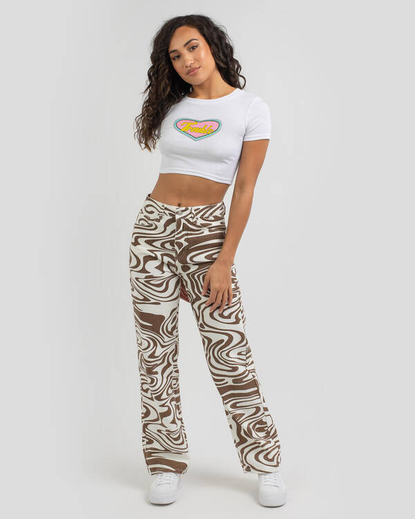 MRKT. Trouble in Love Baby Tee for Womens