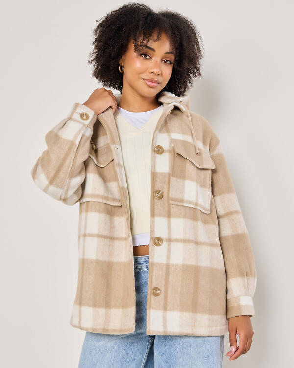 Mooloola Flynn Hooded Shacket for Womens