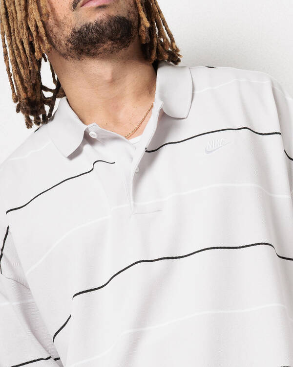 Nike Club Stripe Oversized Polo Shirt for Mens