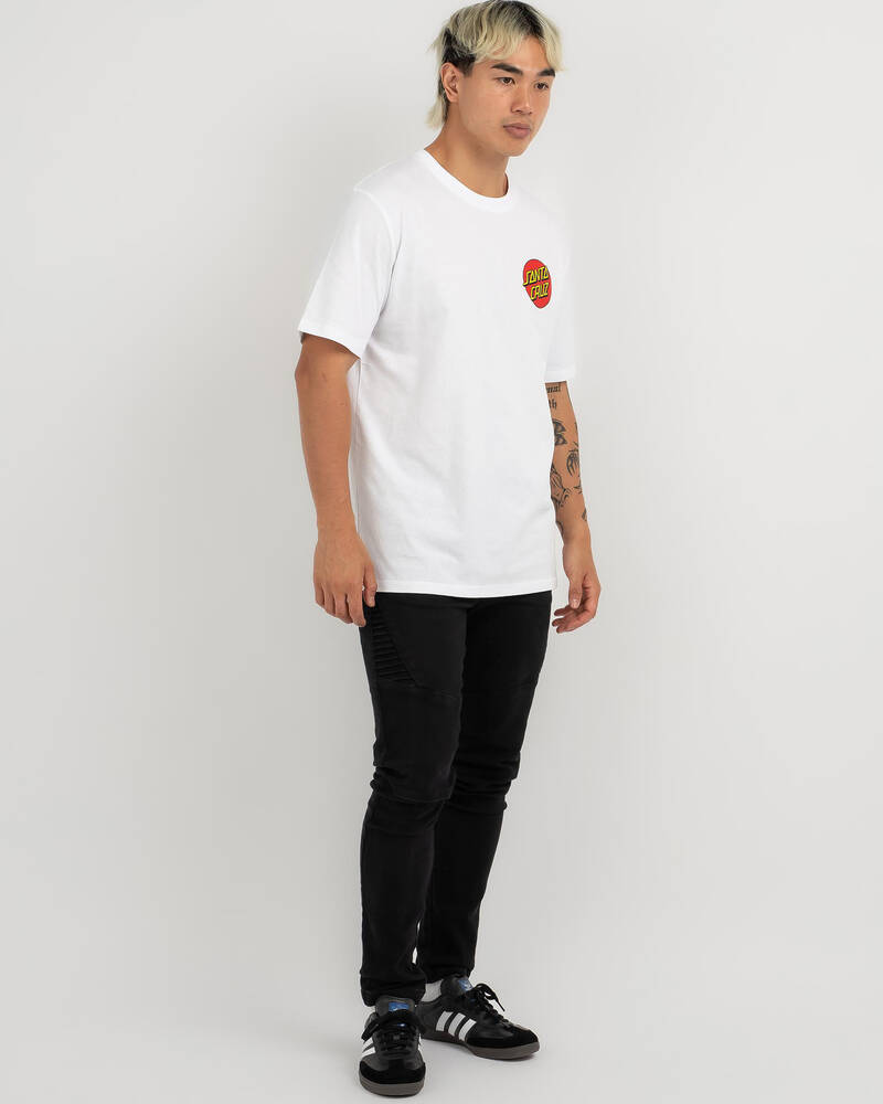 Santa Cruz Classic Dot Chest T-Shirt for Mens