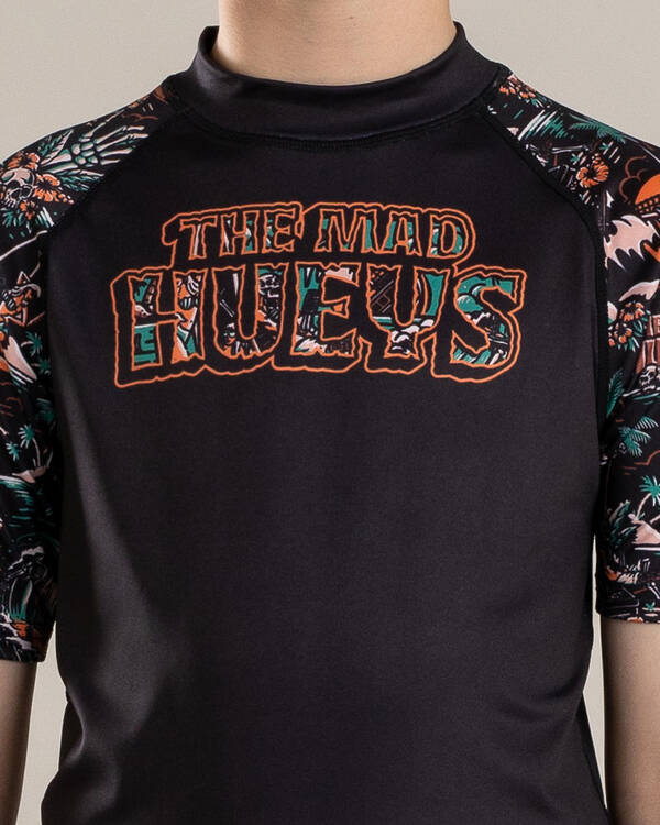 The Mad Hueys Boys' She'll Be Right Short Sleeve Rash Vest for Mens