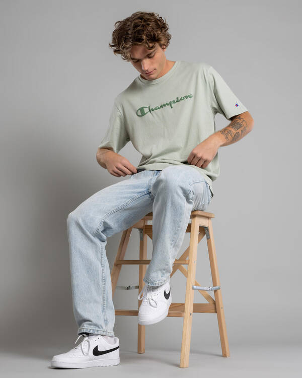 Champion Champion Puff Script T-Shirt for Mens