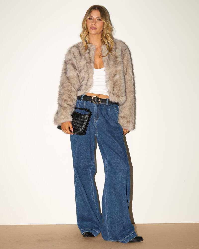 Ava And Ever Harlow Faux Fur Jacket for Womens
