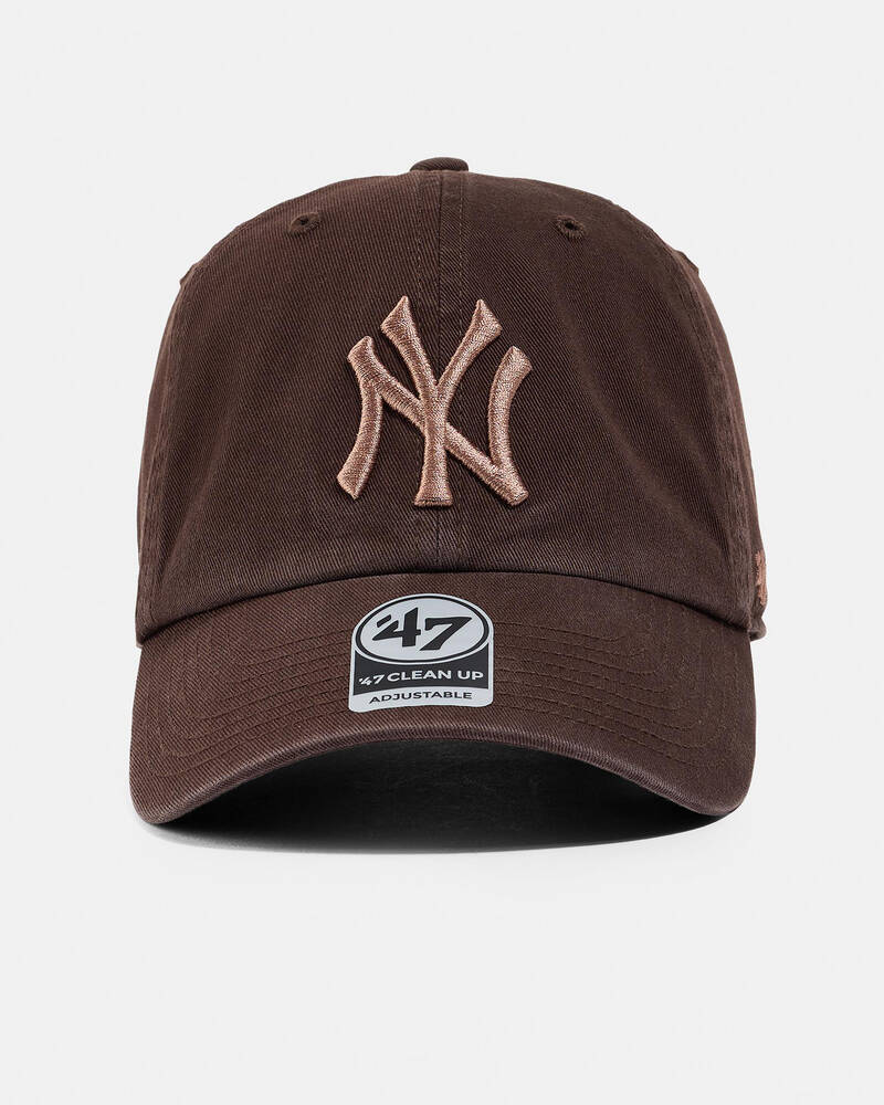 Forty Seven Mocha New York Yankees Clean Up Cap for Mens