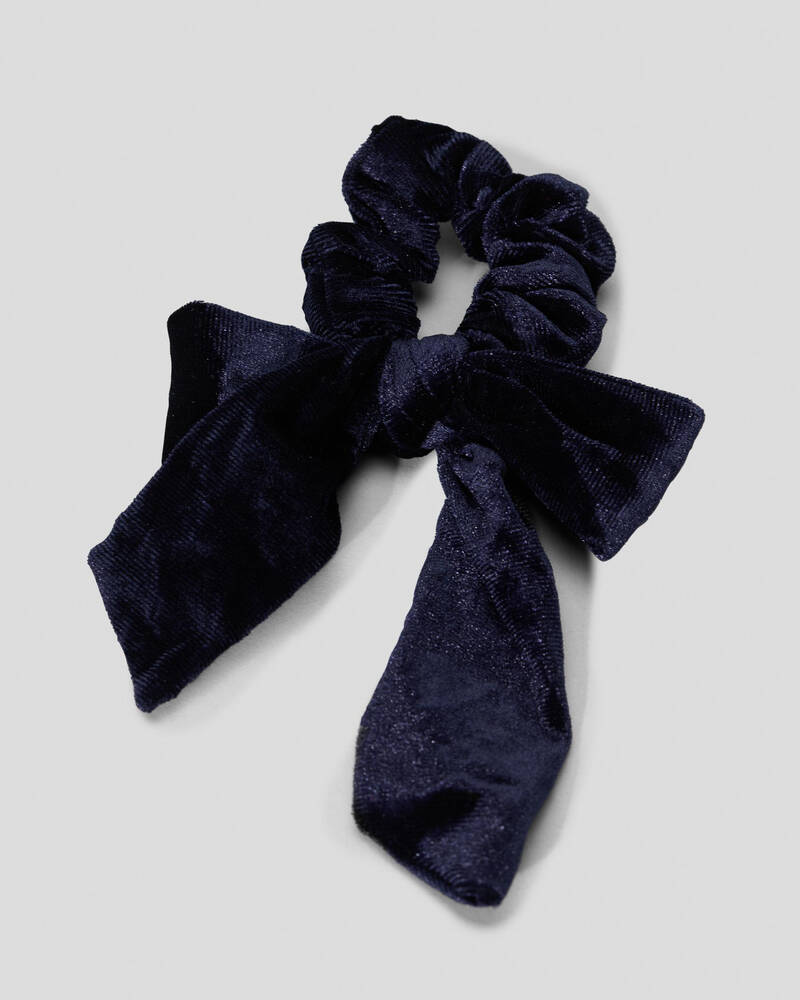 Karyn In LA Amy Bow Velvet Scrunchie for Womens