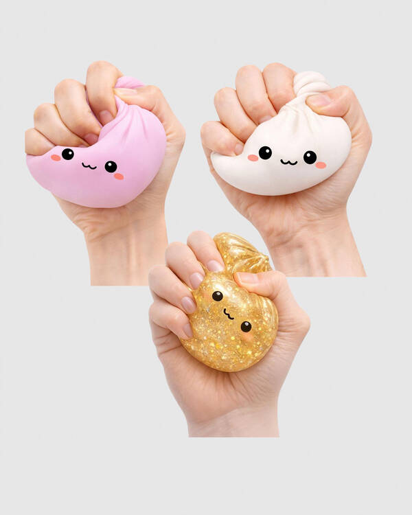 Keycraft Mystery Dumpling Squishy Fidget Toy Blind Box for Unisex