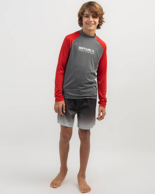 Rip Curl Boys' Shock Long Sleeve Rash Vest for Mens