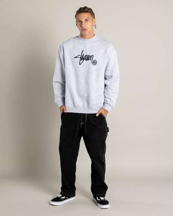 S-Double Shawn Script Crew Sweatshirt for Mens