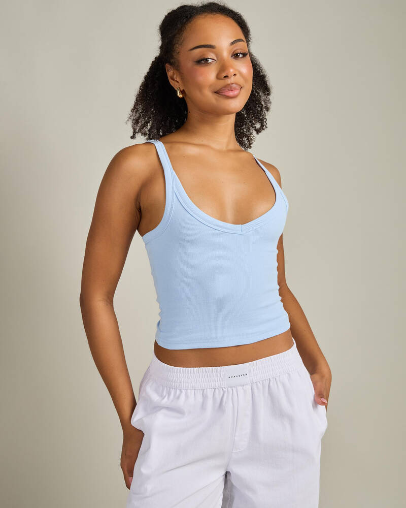 Ava And Ever Basic V Neck Tank Top for Womens