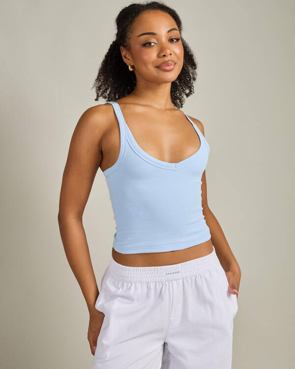 Ava And Ever Basic V Neck Tank Top for Womens