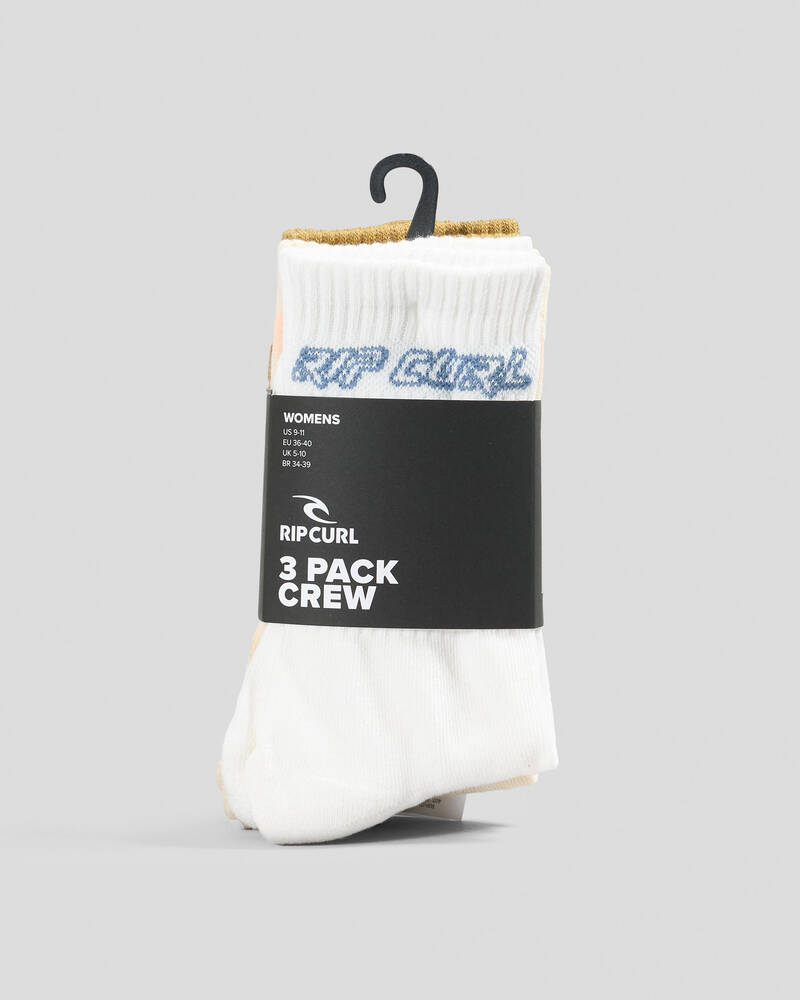 Rip Curl Women's Icons of Surf Crew Sock Pack for Womens