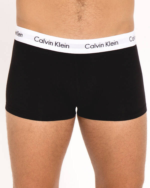 Calvin Klein Cotton Stretch Low Rise Trunks 3 Pack for Mens