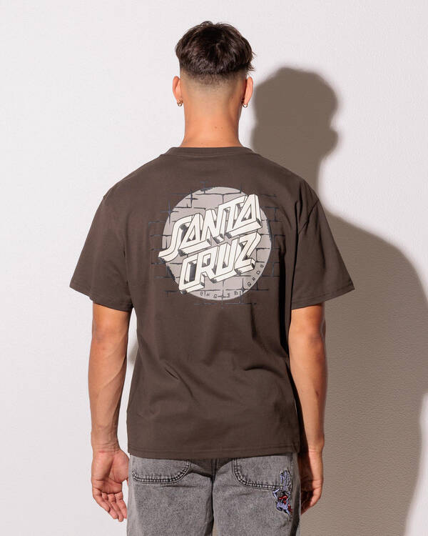 Santa Cruz Scrawl Brick Dot T-Shirt for Mens
