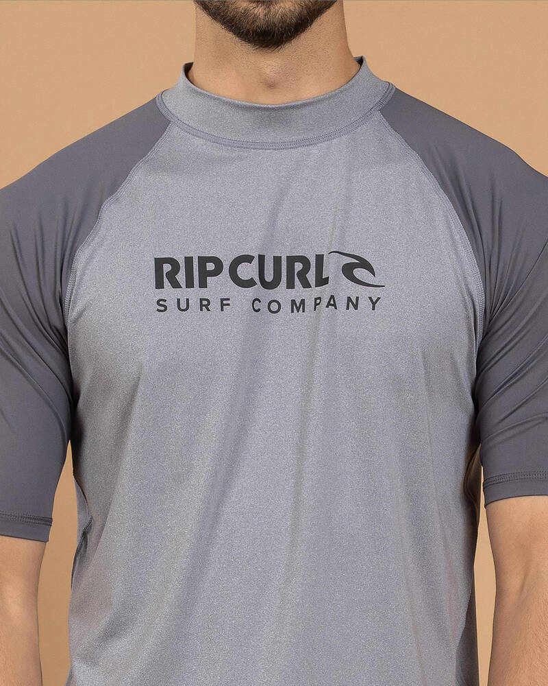 Rip Curl Shock Short Sleeve Rash Vest for Mens