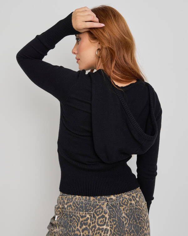 Ava And Ever Cora Hooded Zip Knit Jumper for Womens