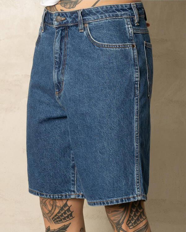 Wrangler Steezy Baggy Denim Shorts for Mens