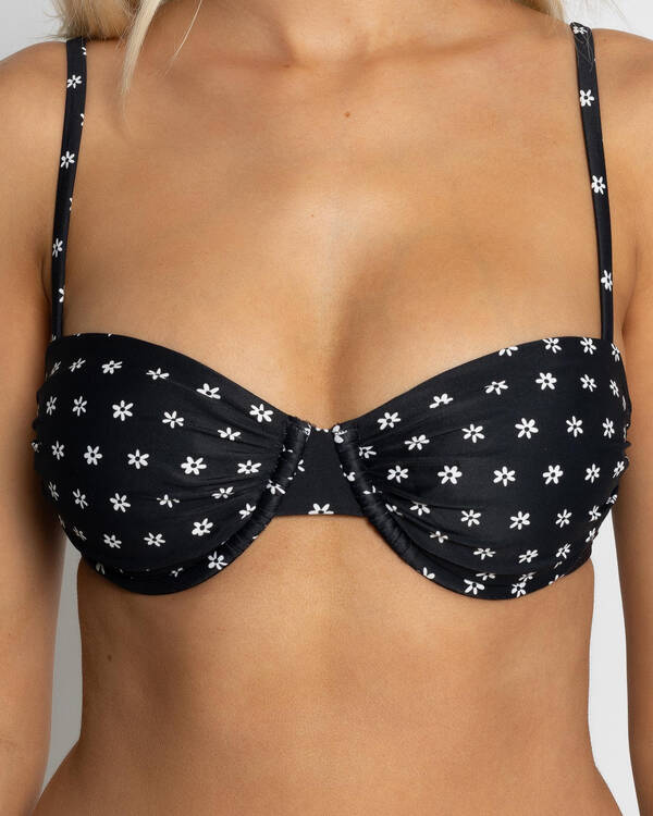 Hurley Marbella Ruched Underwire Bikini Top for Womens